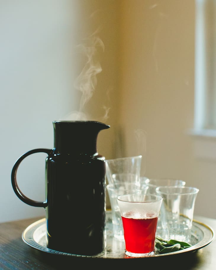 AfterDinner Recipe Hot Cranberry Punch with Sage & Peppercorns The