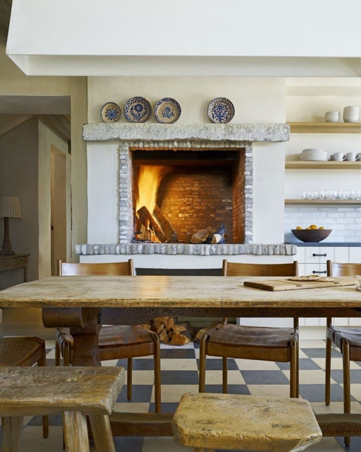 9 Cozy Kitchens with Fireplaces | The Kitchn