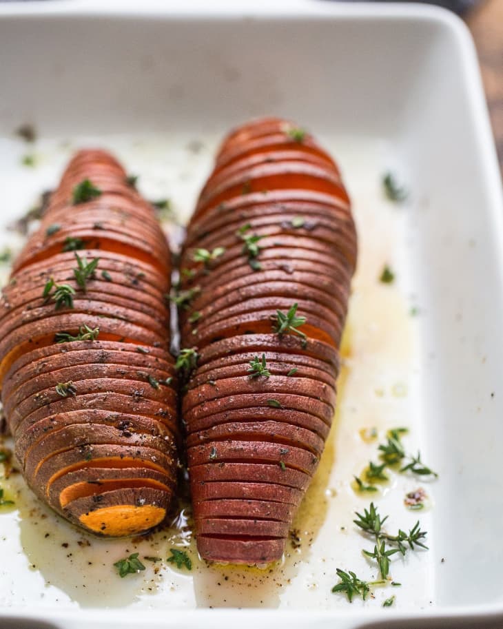 Recipe Hasselback Sweet Potatoes The Kitchn