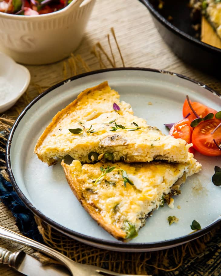 Recipe MushroomAsparagus Frittata The Kitchn
