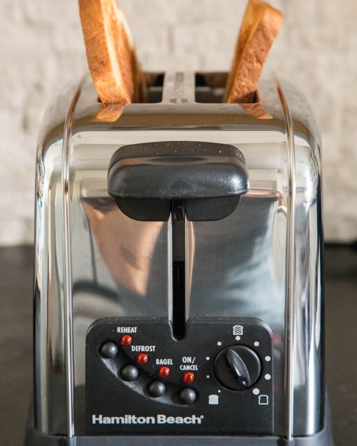 Hamilton beach classic chrome 2 slice toaster top