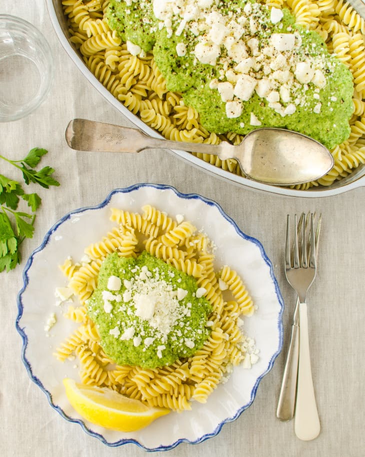 Recipe Broccoli & Feta Pesto The Kitchn