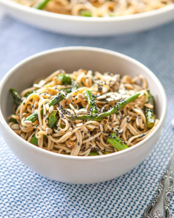 Recipe MisoRoasted Asparagus Soba Noodle Salad The Kitchn