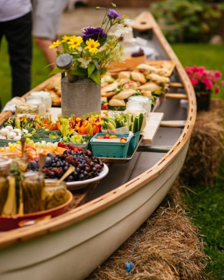 A Beautiful Buffet for 80 Thanks to a Canoe The Kitchn