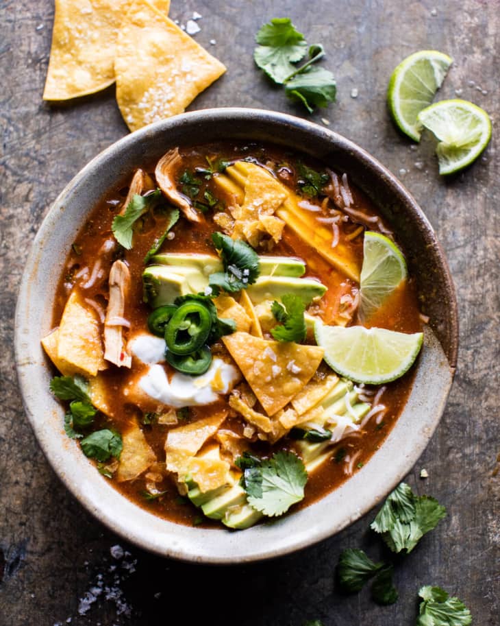 Easy Slow Cooker Chicken Tortilla Soup Half Baked Harvest The Kitchn