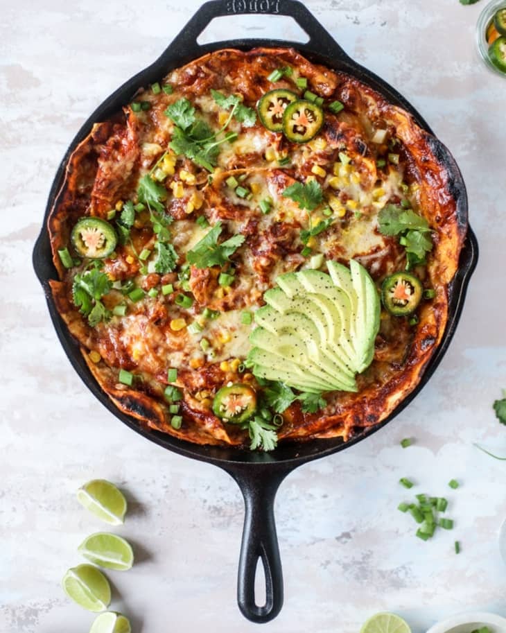 Chicken Enchilada Skillet Recipe How Sweet Eats The Kitchn