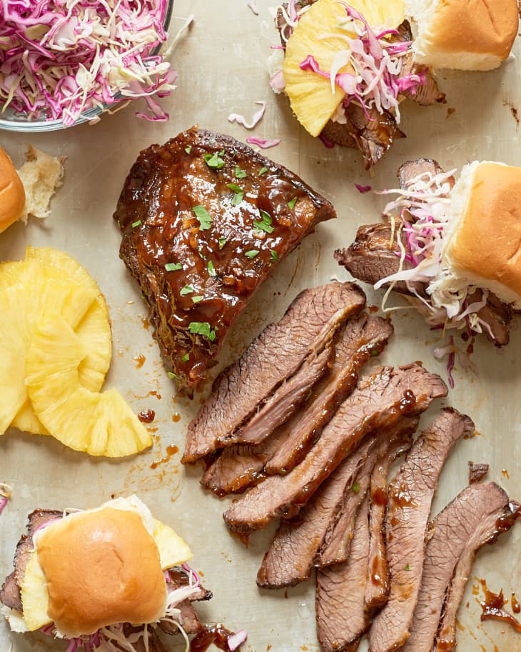 Recipe Slow Cooker Brisket Sandwiches with Pineapple & Slaw The Kitchn