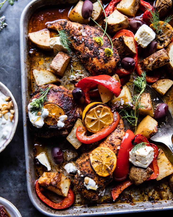 Quick Weeknight Meal Sheet Pan Chicken Souvlaki The Kitchn