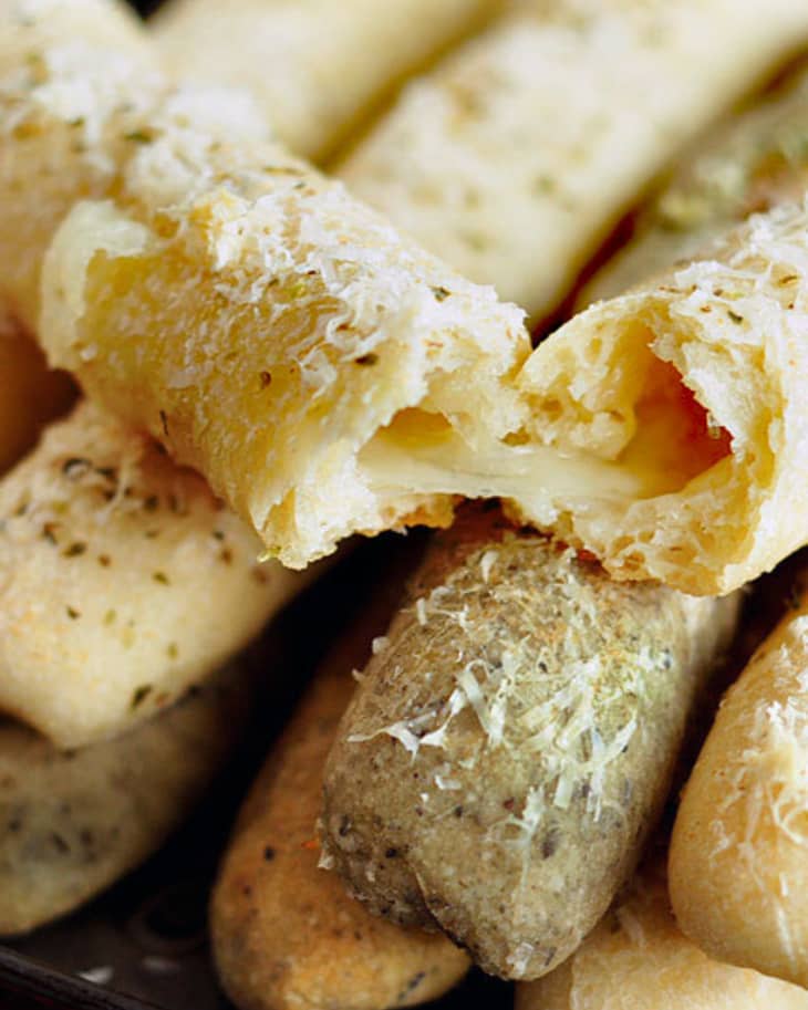 Recipe CheeseStuffed Bread Sticks The Kitchn