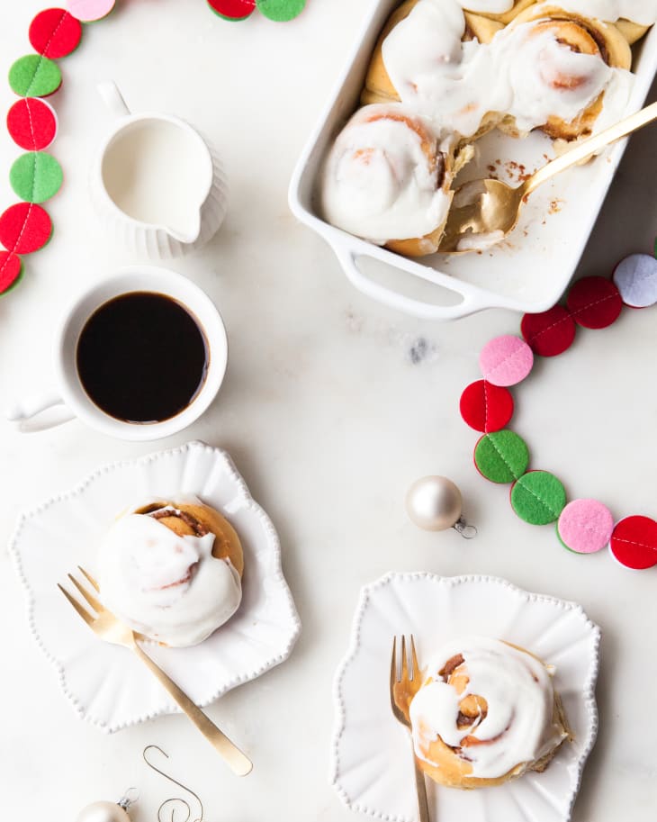 Holiday Recipe Spiced Cinnamon Eggnog Rolls The Kitchn