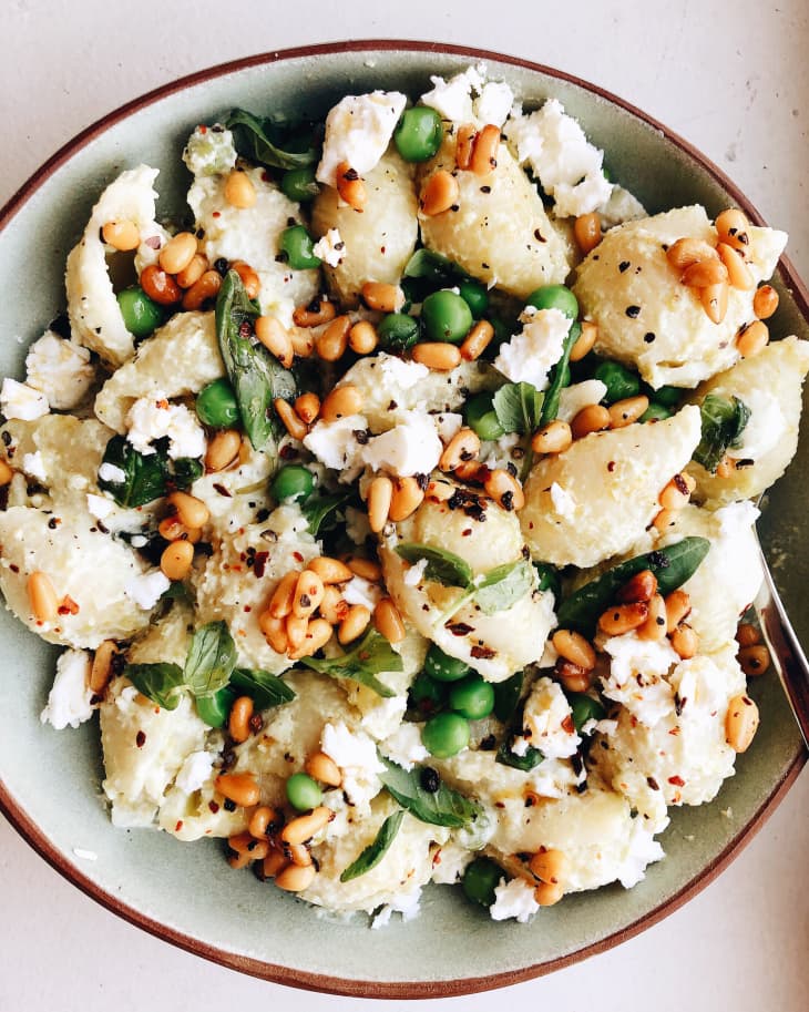 Ottolenghi Conchiglie with Yogurt, Peas & Chile Recipe The Kitchn