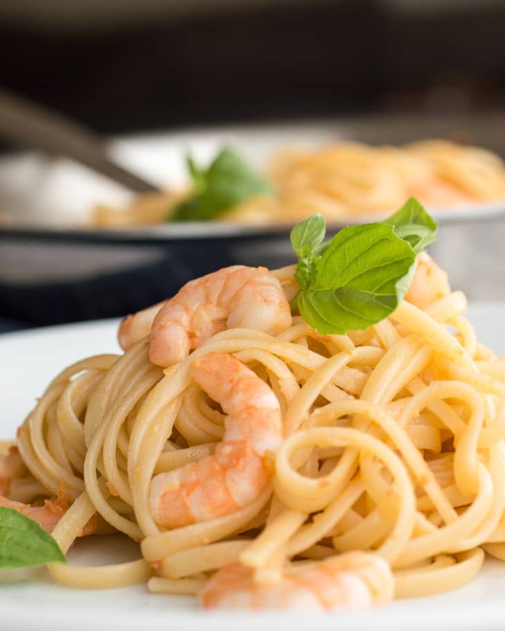 Recipe: Shrimp Pasta with White Wine Sauce | The Kitchn