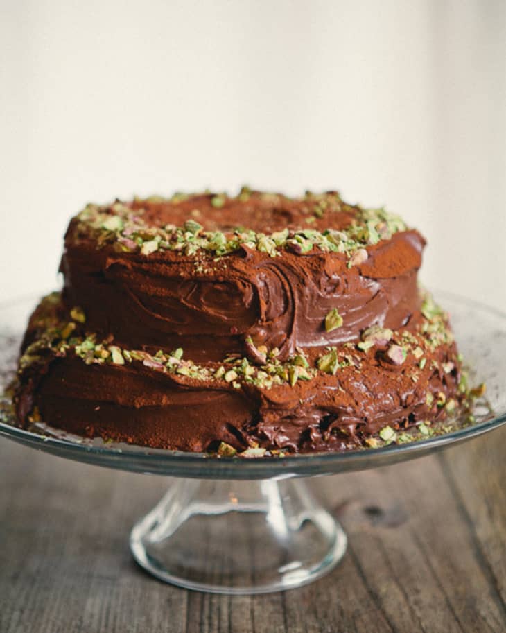 Birthday Cake Recipe Double Chocolate Sour Cream Cake The Kitchn