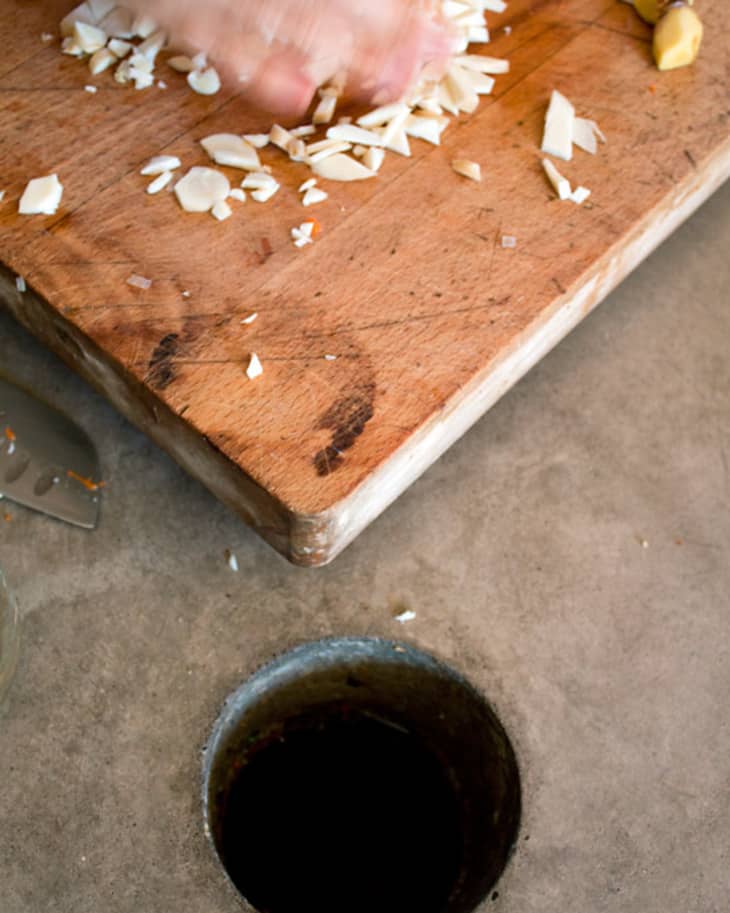 Countertop Holes for Compost & Trash Why a Chute Is a Good Idea The