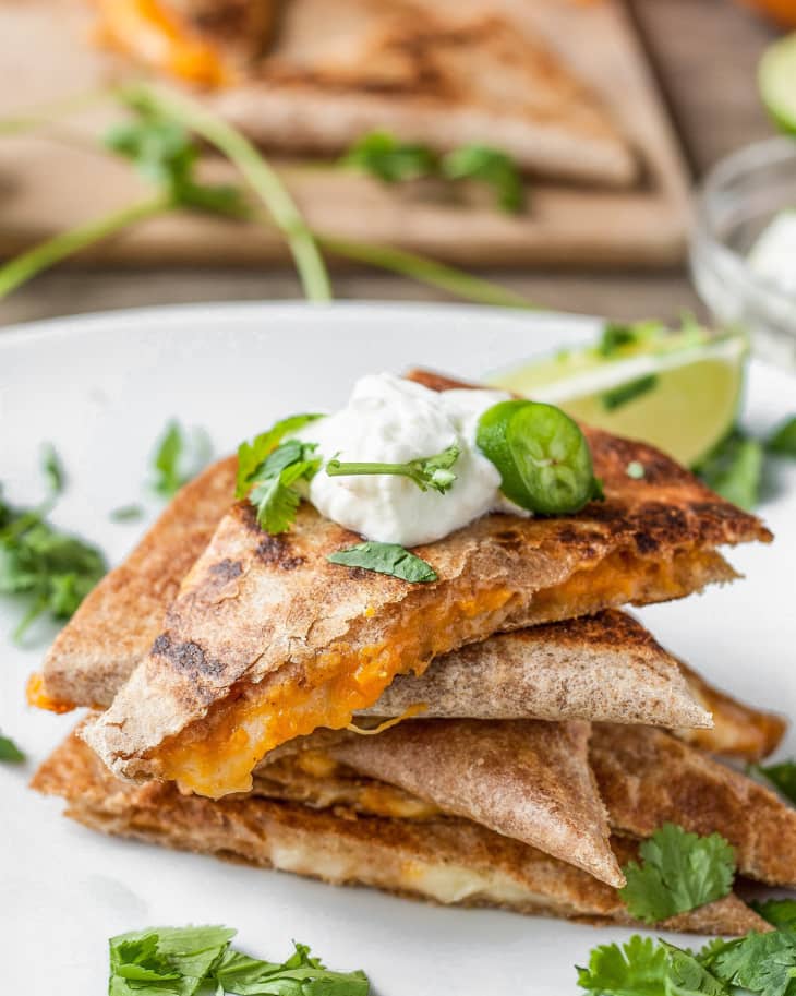 Recipe Pumpkin Quesadillas with LimeJalapeño Yogurt The Kitchn