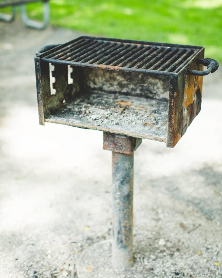 Homemade charcoal grill discount