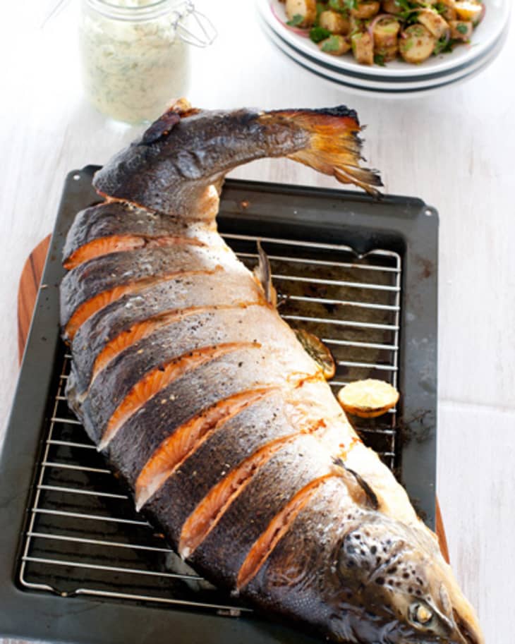 Celebration Recipe Whole Baked Salmon The Kitchn
