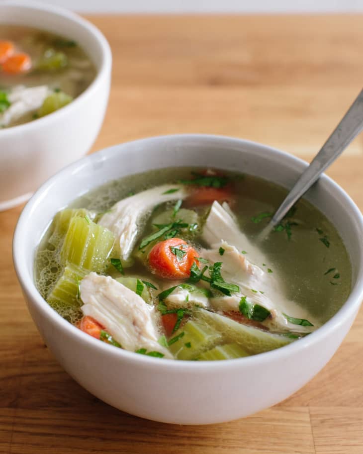 Can you make chicken soup from frozen chicken shop