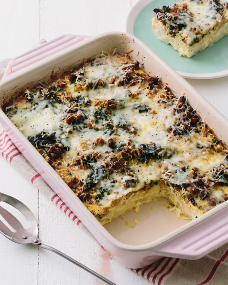 Recipe: Sausage and Greens Breakfast Casserole | The Kitchn