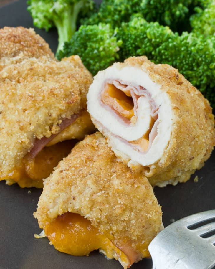 Recipe Chicken, Ham & Cheddar RollUps The Kitchn