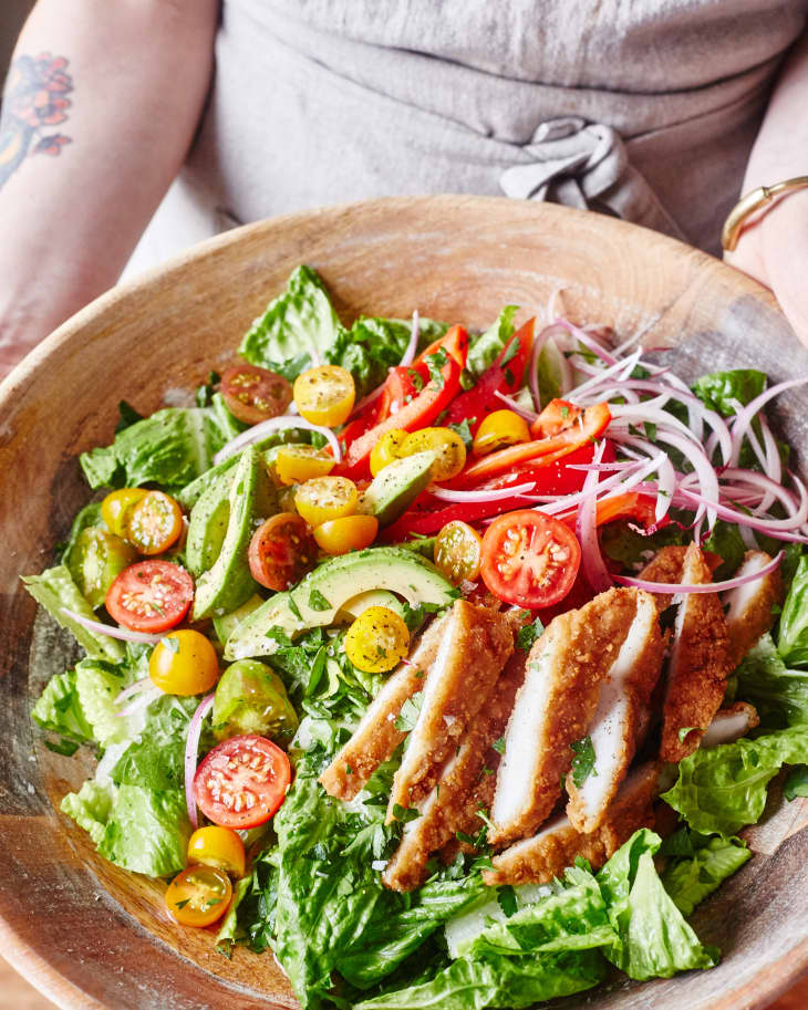 Recipe Honey Mustard Chicken Tender Salad The Kitchn