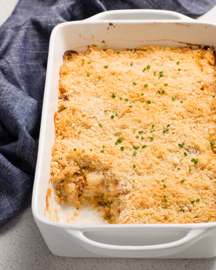 Funeral Potatoes Recipe Cheesy Hashbrown Casserole The Kitchn
