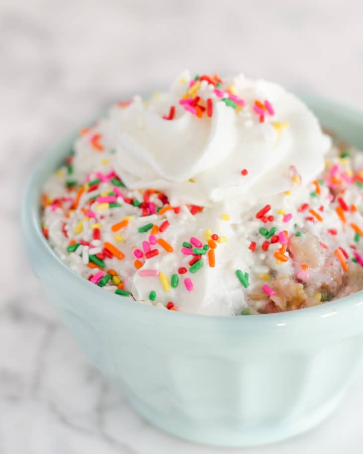 Recipe Funfetti Cake Oatmeal The Kitchn