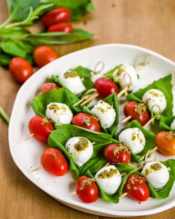 Tomato & Mozzarella Caprese Skewers The Kitchn