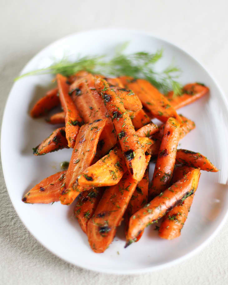 Easy Vegetable Recipe Grilled Carrots with Lemon and Dill The Kitchn