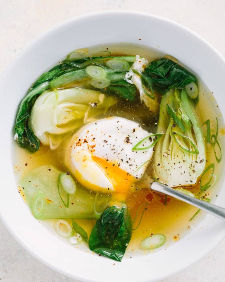 Recipe Gingery Poached Egg Soup The Kitchn
