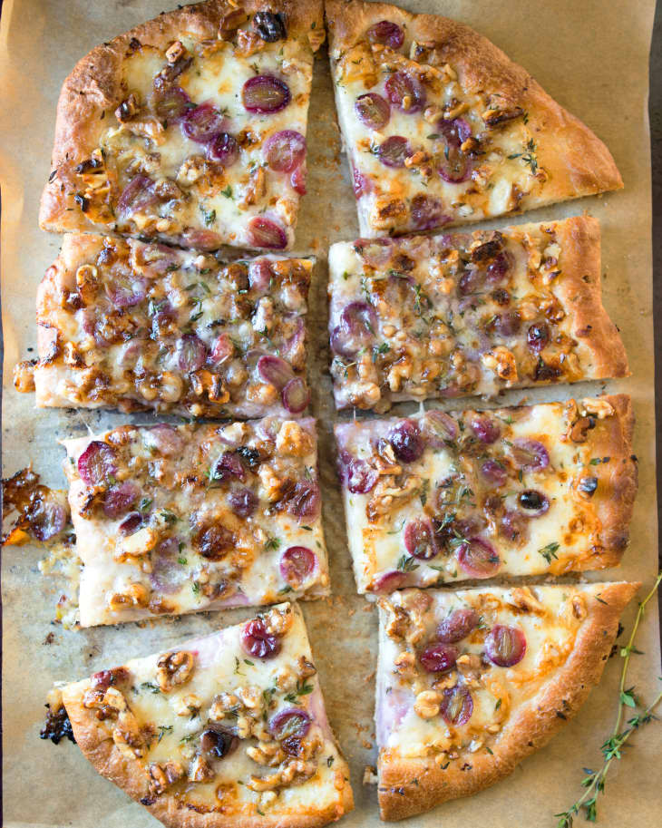 Recipe Grape and Taleggio Flatbread The Kitchn