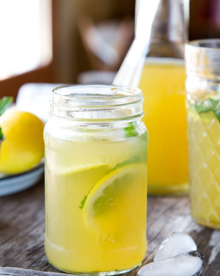 Recipe Iced Green Tea with Mint & Ginger The Kitchn