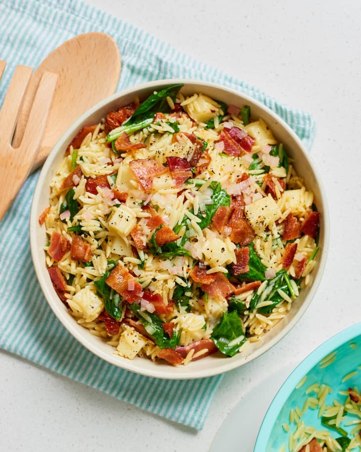 Bacon & Spinach Orzo Salad Kitchn The Kitchn