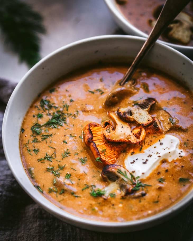 Mushroom Soup with Fresh Dill - Platings and Pairings | The Kitchn