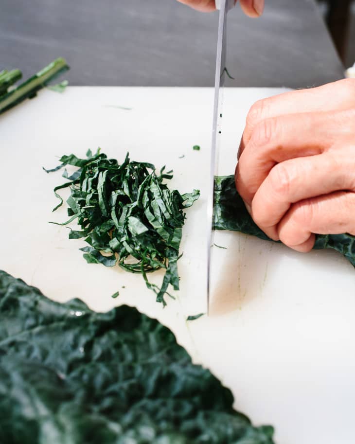 How I Cut Up Tough Greens The Kitchn