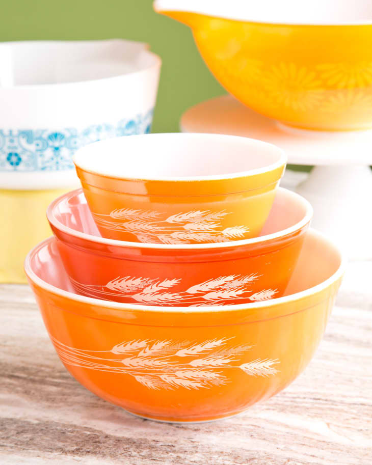 Retro pyrex mixing bowls sale