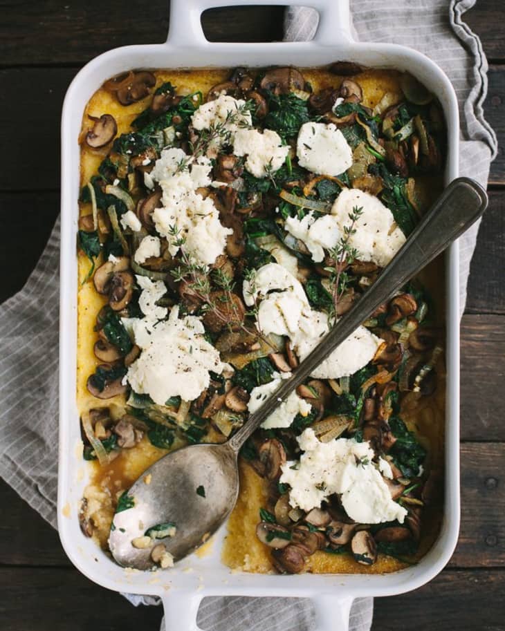 Make This Vegetarian Polenta Bake for Dinner & Eat the Leftovers for
