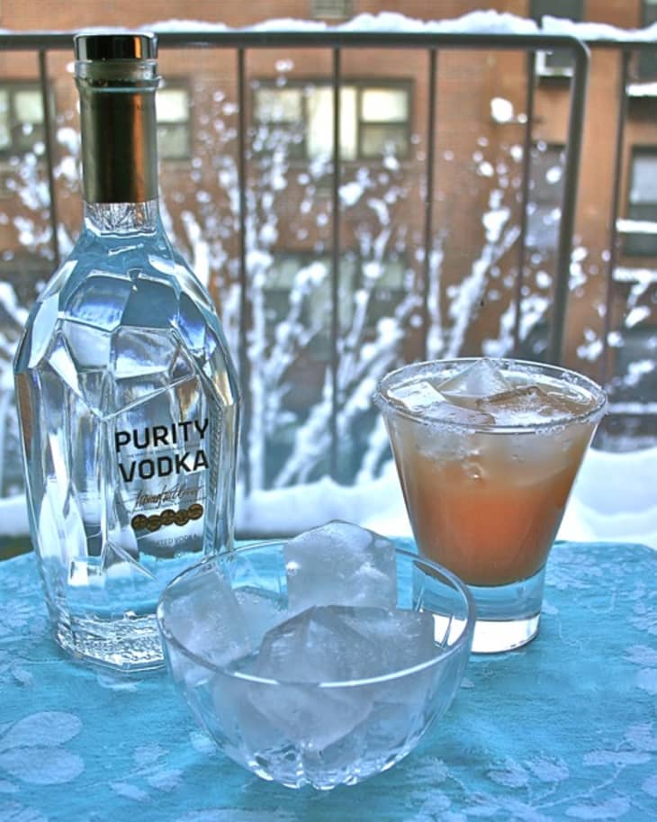 Sunny Cocktail for a Snowy Day The Salty Dog Straight Up Cocktails and