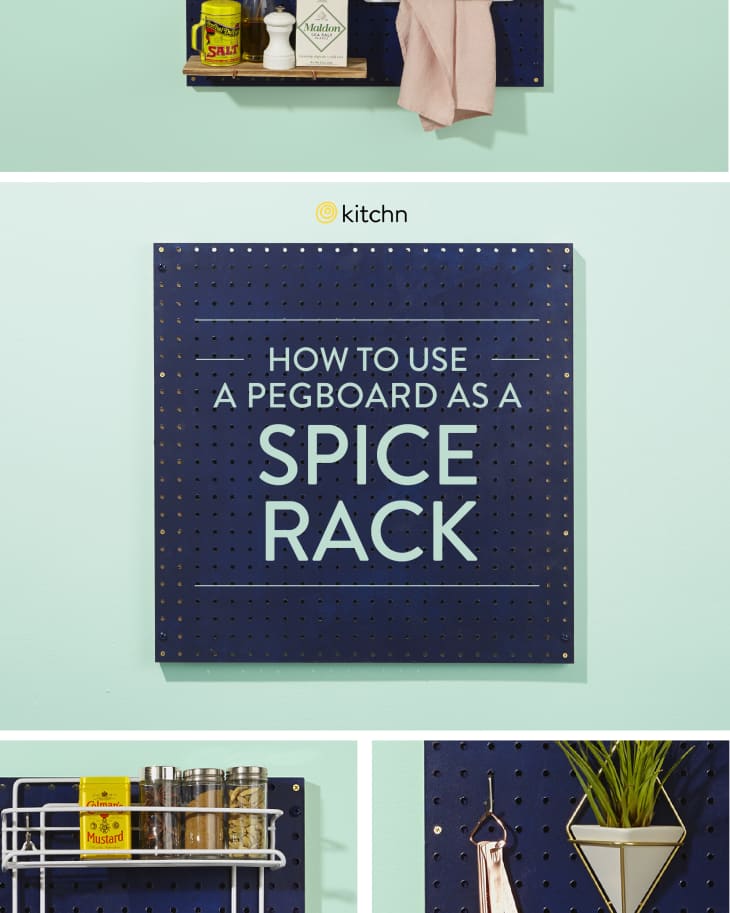 Use a Pegboard as a Spice Rack The Kitchn