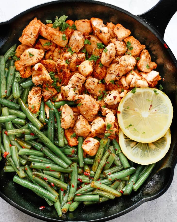 Spicy Green Beans Chicken Skillet Primavera Kitchen The Kitchn