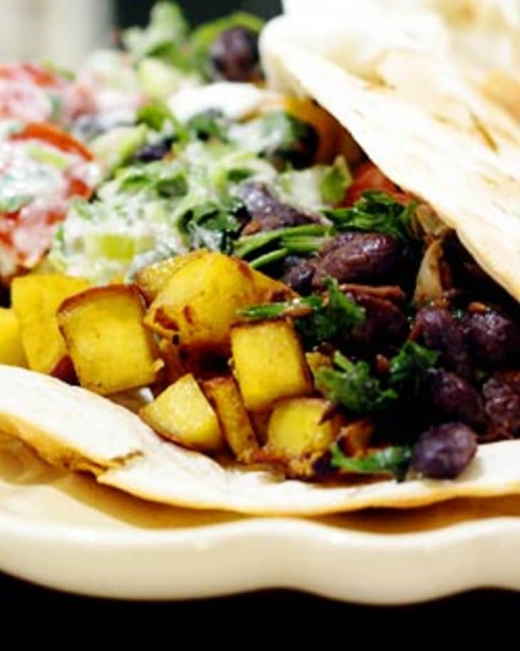 Recipe Yam and Black Bean Burritos The Kitchn