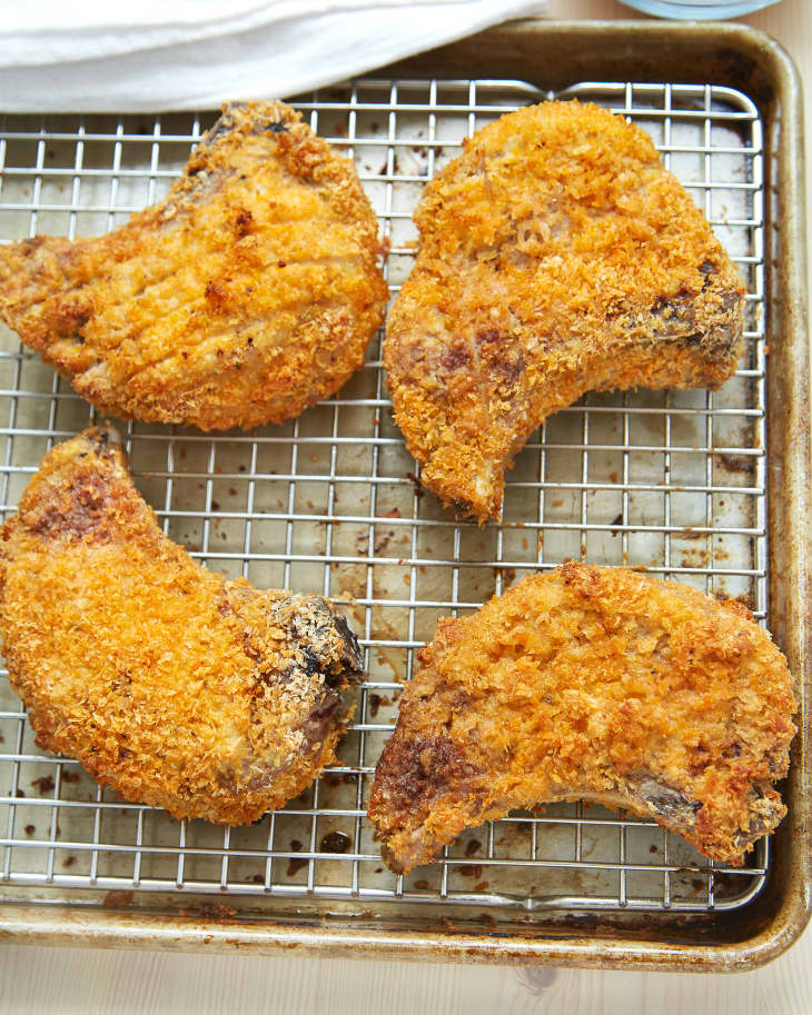 Recipe: Crispy Cheesy Sheet Pan Pork Chops | The Kitchn