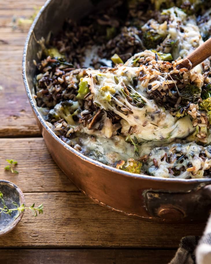 Broccoli Cheese Wild Rice Casserole Half Baked Harvest The Kitchn