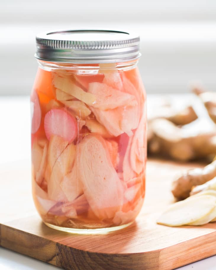 How to pickle ginger spicy sweet salty the kitchn