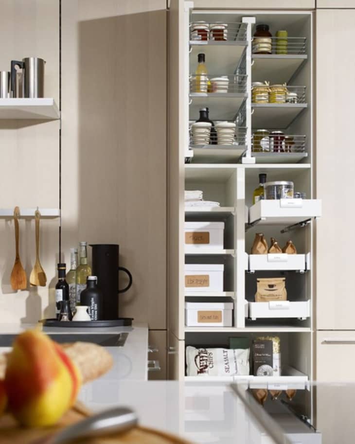 Pull clearance out shelves