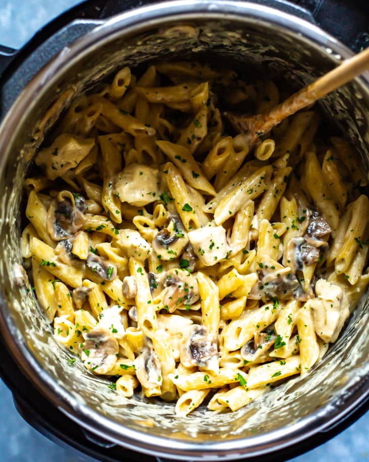 Lighter Instant Pot Chicken Alfredo Eating Instantly The Kitchn