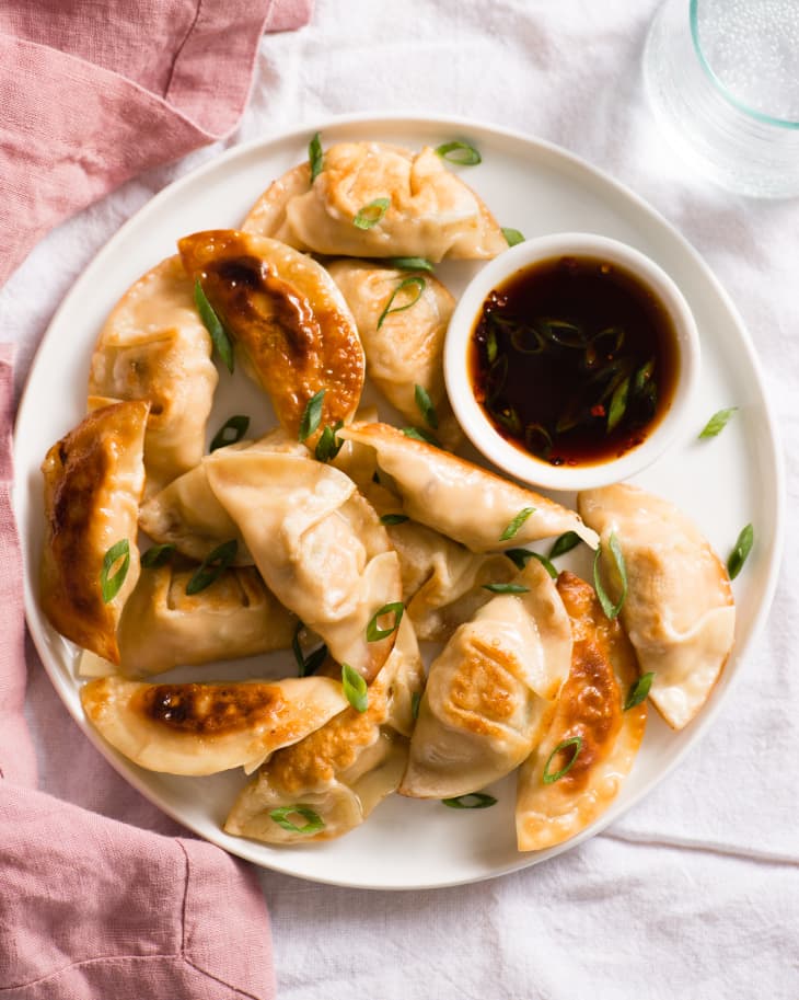 Chicken Potstickers Recipe (Easy, SteamFry Method) The Kitchn
