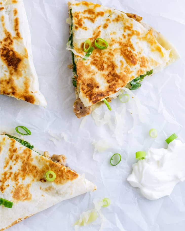 Recipe Sausage and Sauerkraut Quesadillas The Kitchn