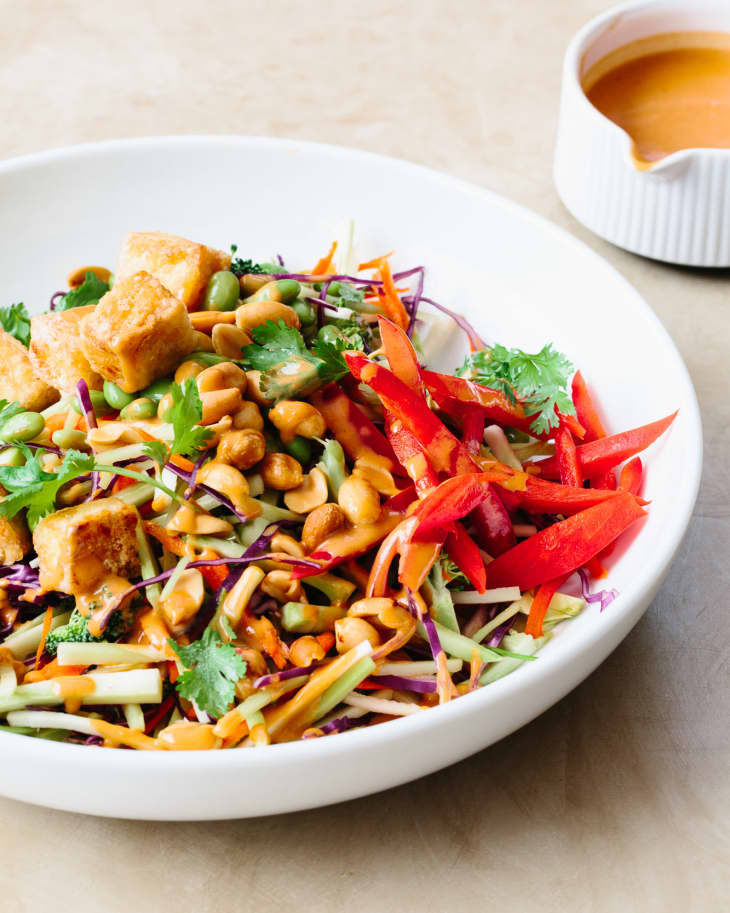 Recipe Tofu and Broccoli Salad with Peanut Butter Dressing The Kitchn