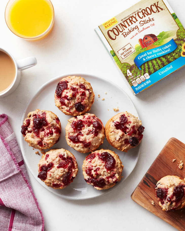 Fast Cranberry Oat Breakfast Muffins Recipe The Kitchn